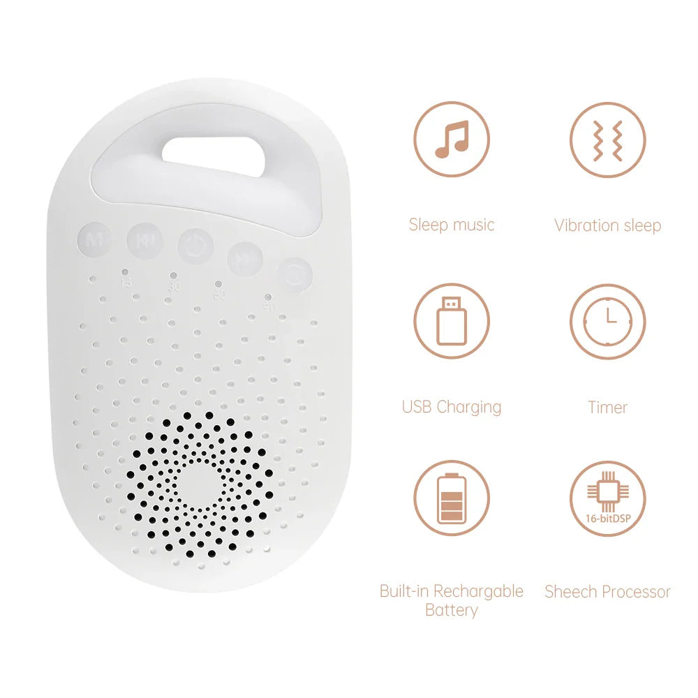 Infant care portable sleep aid, white noise generator with gentle night light function