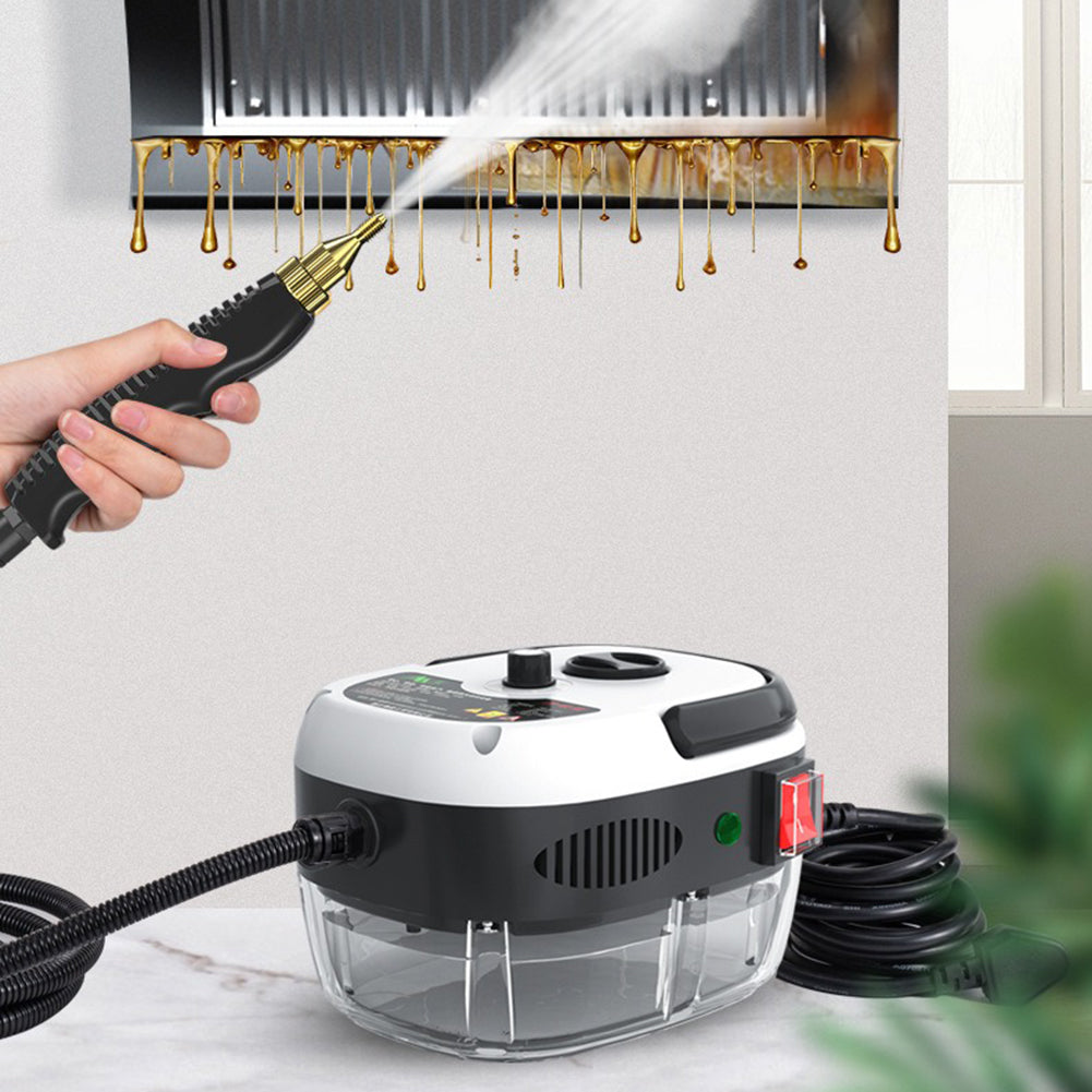 Powerful 2500W home steam cleaner for deep, chemical-free cleaning across multiple surfaces.