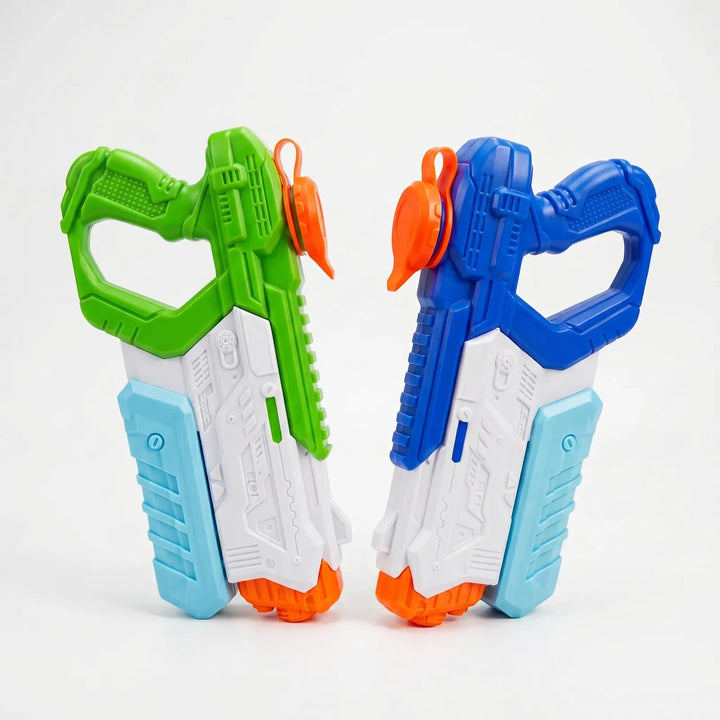 Vibrant high-capacity water blaster for kids, ensuring thrilling water battles and summer fun outdoors.