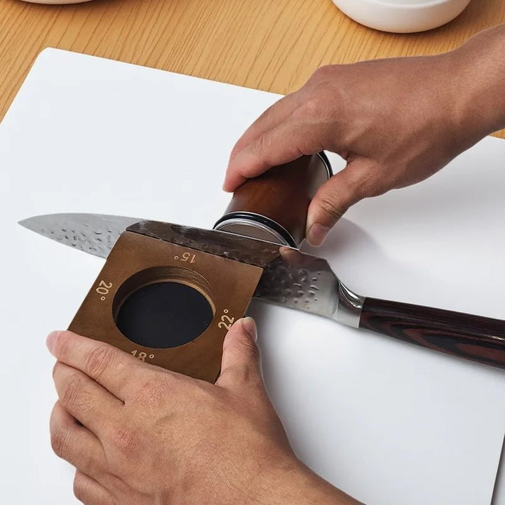 Kitchen essential: a diamond rolling sharpener for superior knife maintenance and advanced blade care.