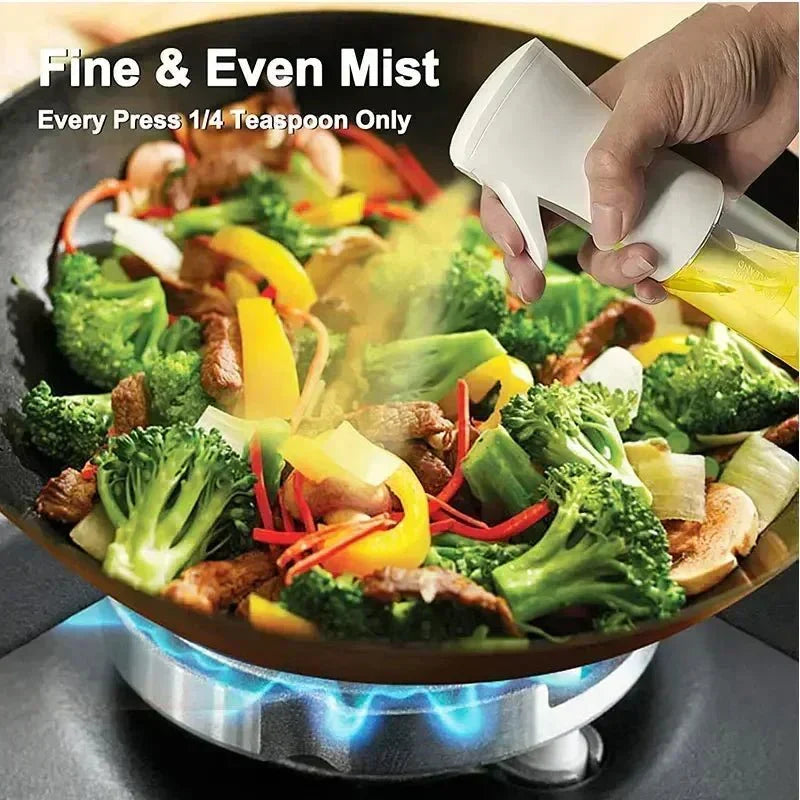 Healthy cooking oil sprayer, a kitchen gadget for precise & mess-free food prep.