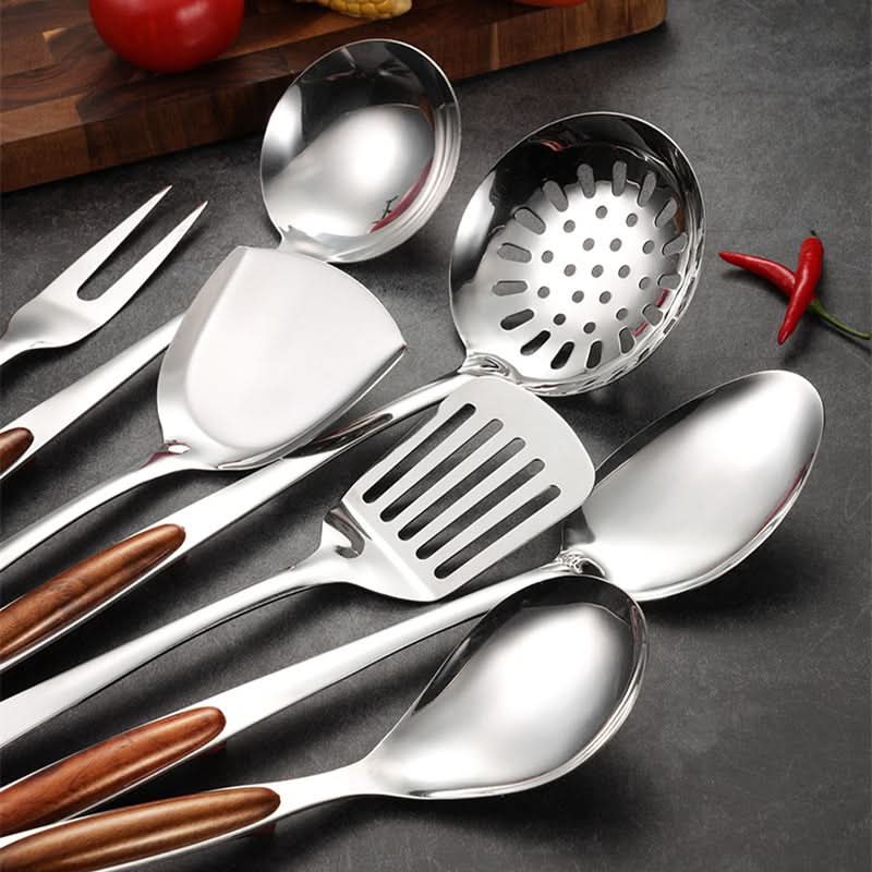 Assortment of ProChef stainless steel kitchen utensils, essential for all cooking and baking tasks.