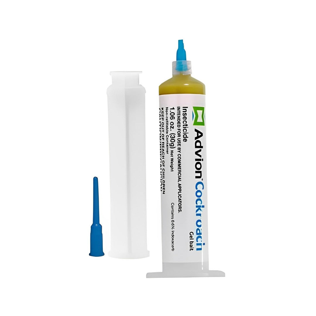 Professional cockroach gel bait syringe with indoxacarb for effective home & business pest control.
