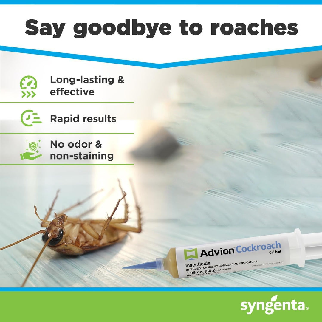 Safe & effective gel insecticide syringe for discreet application of cockroach killer bait indoors.