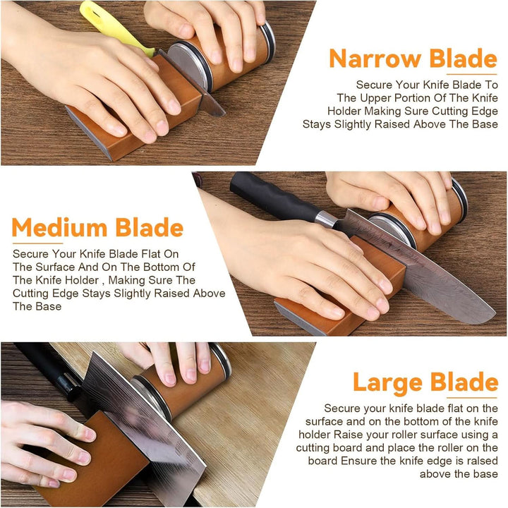 Compact diamond knife sharpener, an essential cooking accessory for blade precision.