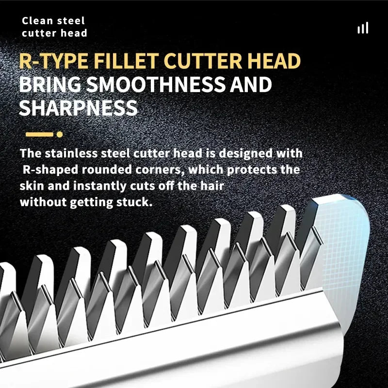 Cordless hair clipper from professional electric hair cutting kit, ideal for home haircuts