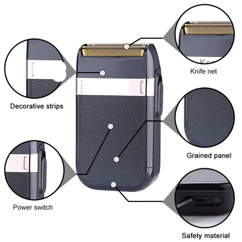 Full professional electric hair cutting kit, showcasing all barber tools and accessories