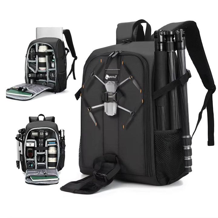 Professional waterproof DSLR camera backpack, offering secure gear protection for photography, travel & outdoor use.