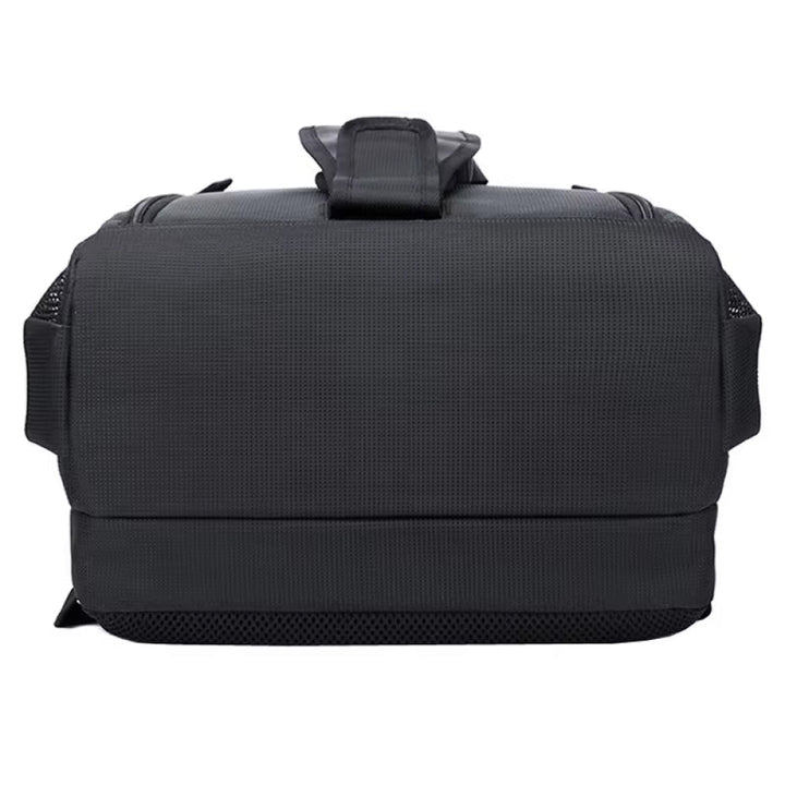 Ergonomic waterproof DSLR camera backpack for comfortable travel, ensuring professional gear protection outdoors.