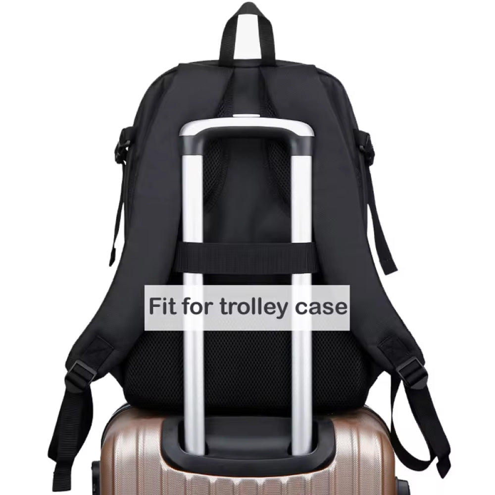 Durable black waterproof camera backpack designed for DSLR photography gear, perfect for travel and outdoor adventures.