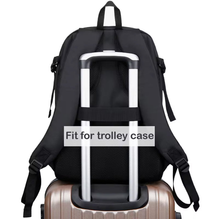 Durable black waterproof camera backpack designed for DSLR photography gear, perfect for travel and outdoor adventures.