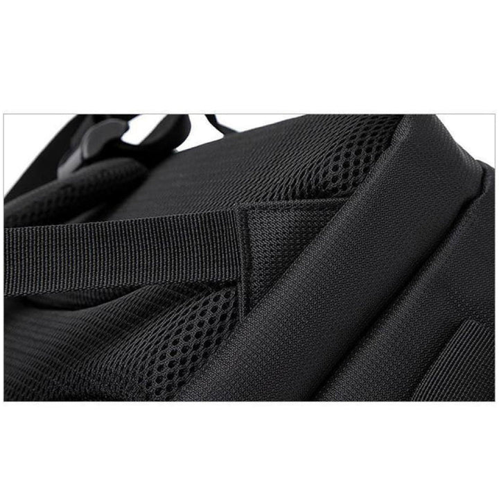Spacious professional camera backpack featuring waterproof protection for DSLR gear, ideal for photographers.