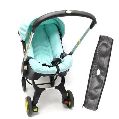 Protect your stroller with universal PU leather handle protector, baby gear