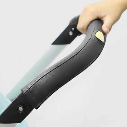 Universal fit PU leather handle protector, perfect for various baby strollers