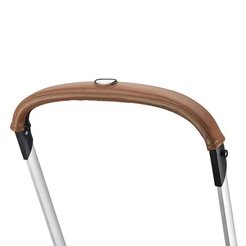 Comfortable grip with universal PU leather stroller handle protector, baby gear