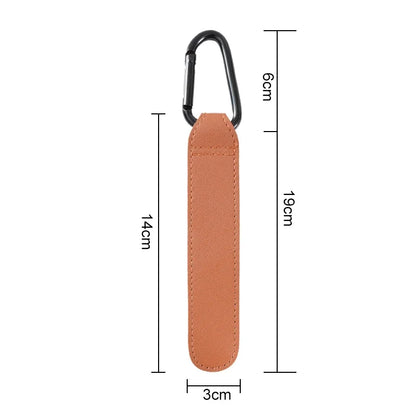 Versatile PU leather stroller hook, perfect for diaper bags and shopping