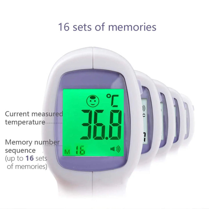 Infrared forehead thermometer for fast, accurate fever monitoring. Essential non-contact health care for home.