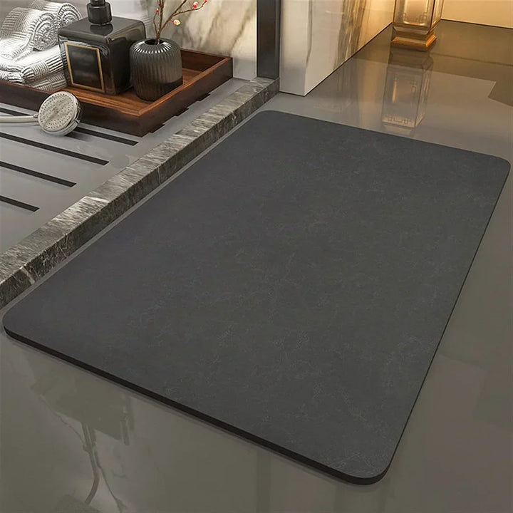 Modern quick dry diatomite bath mat. Super absorbent and anti-slip for a safe, stylish bathroom.