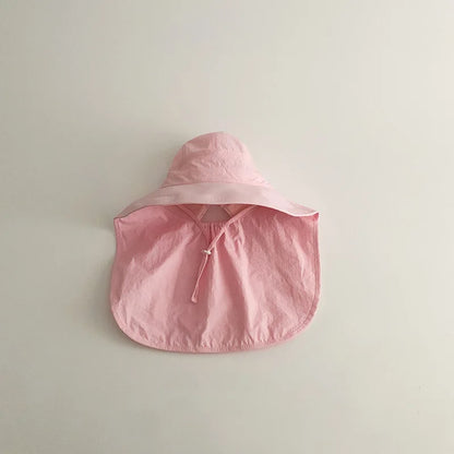 Unisex kids sun hat, quick-dry fabric and cartoon pattern, for effective sunshade