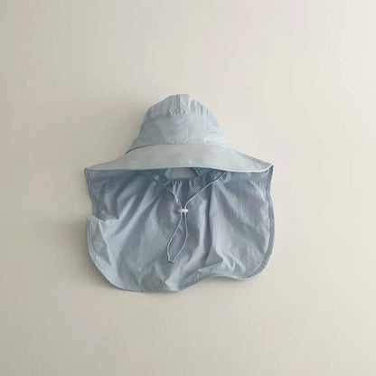 Summer quick-dry cartoon hat for kids, fisherman style for ample sun protection