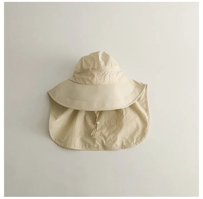 Baby accessories: Quick-dry cartoon sun hat, fisherman style, offering UPF 50+ protection
