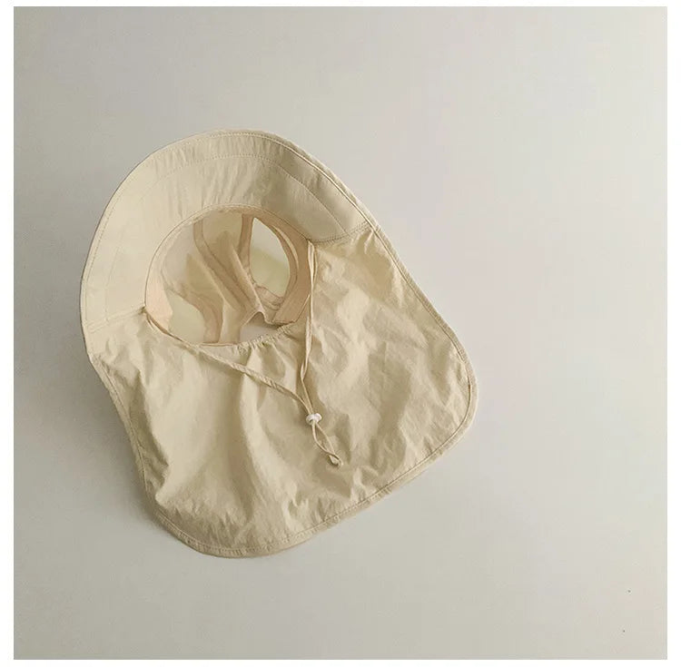Active kids quick-dry cartoon sun hat, fisherman design for maximum sunshade