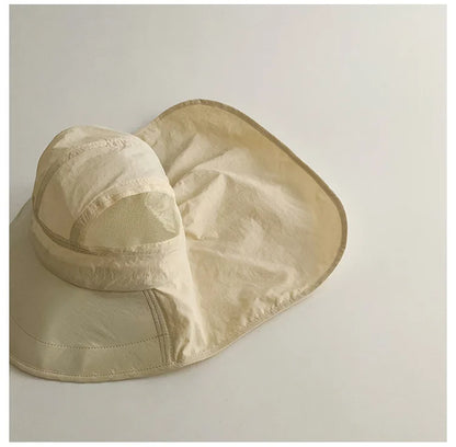 Toddler beach hat: Quick-dry cartoon sunshade, perfect for splash and play