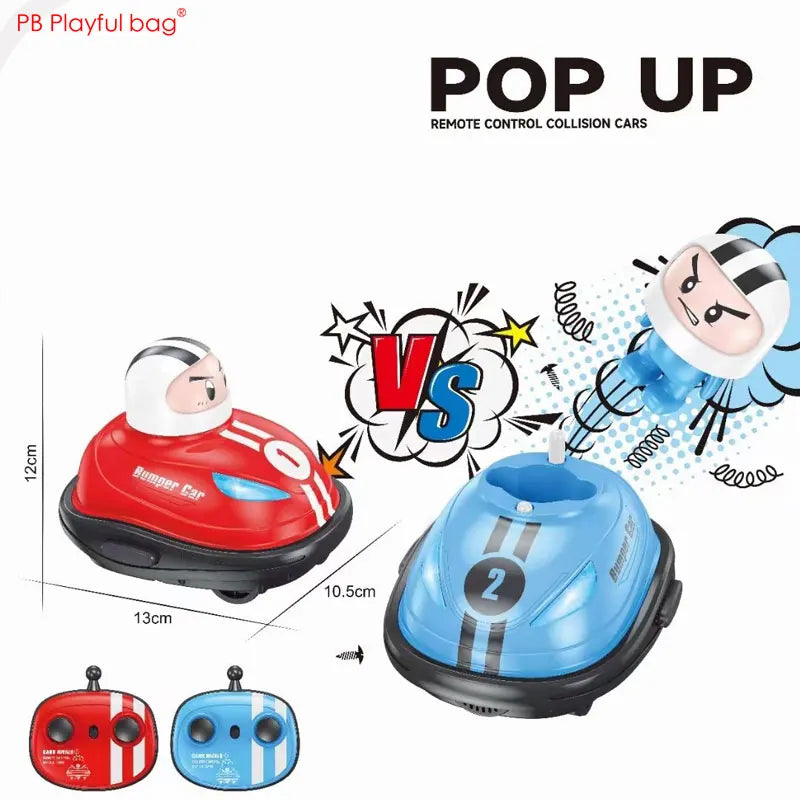 Remote controls for RC Bumper Battle Cars, designed for easy grip during exciting kids' playtime