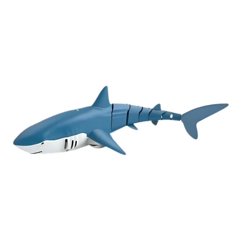 Interactive remote control shark toy for kids, sprays water, glows, ideal for ages 4-5 outdoor fun