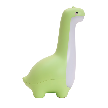 Kids' dinosaur bedside lamp, soft light for bedtime, rechargeable and portable.
