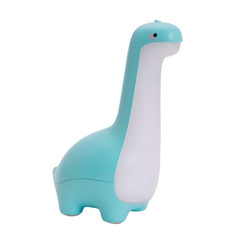 Toddler's dinosaur night light, gentle glow adds fun to any children's room decor.