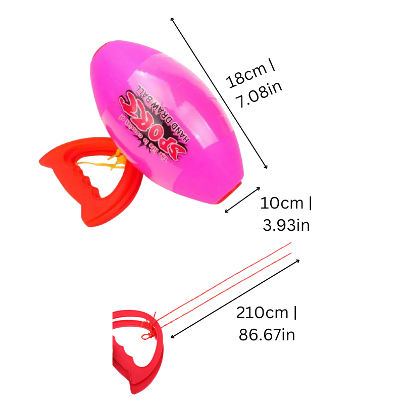 Child's hand launching a high-energy pull & launch racer toy, promoting reflexes and active play.
