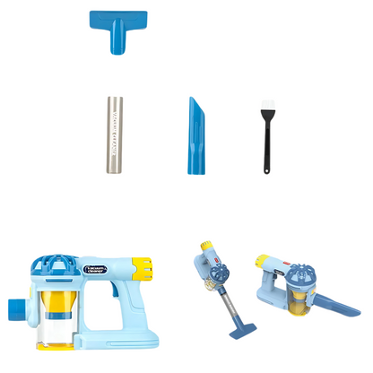Developmental kids' pretend vacuum cleaner toy, ideal for encouraging toddler activity and learning.