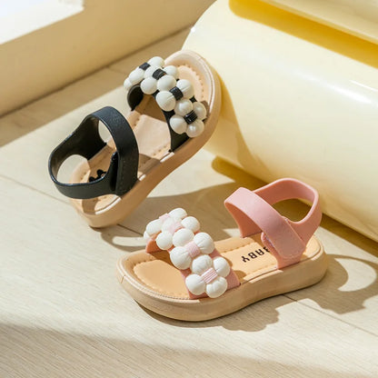 Blue kids' anti-slip water shoes, ideal for beach outings and outdoor summer play.