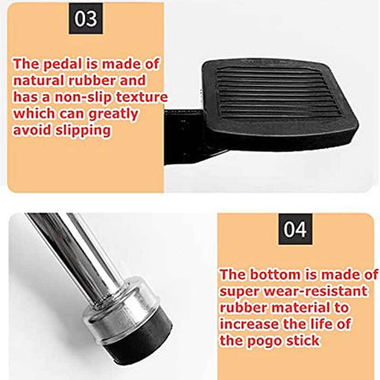 Unisex pogo stick with comfortable foam grips, ideal for active kids & teens aged 9+.