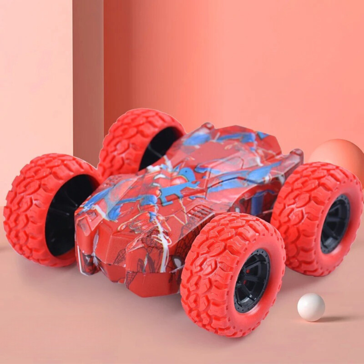 Double-sided stunt car for kids, designed for impressive flips and twists, a great battery-free toy