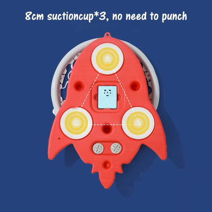Close-up of a versatile adjustable kids' mini basketball hoop, designed for both indoor & outdoor fun.