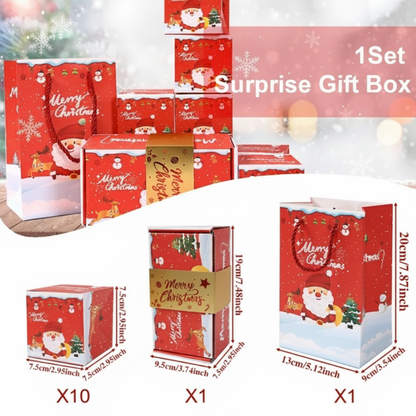Creative Christmas pop-up box, designed for memorable and surprising holiday gift experiences
