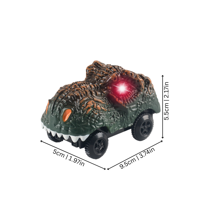 Electric pull-back dinosaur car toy, a vibrant preschool toy designed for hours of fun and engaging vehicle play.