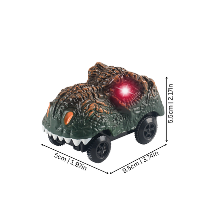 Electric pull-back dinosaur car toy, a vibrant preschool toy designed for hours of fun and engaging vehicle play.