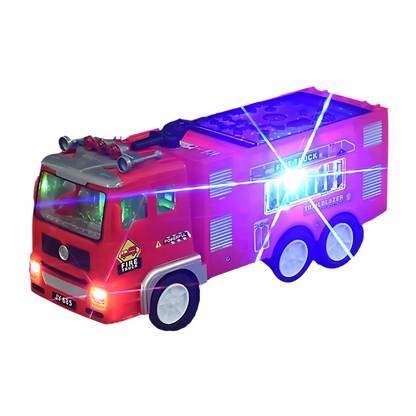 Ambulance toy with flashing lights & emergency sound effects, promoting rescue imagination in toddlers