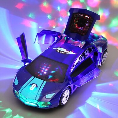 Assorted collection of kids' flashing and moving supercar toys for endless hours of play