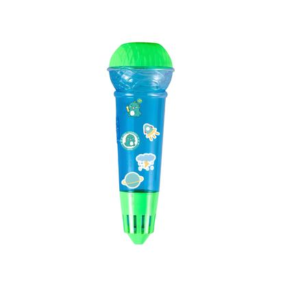 Green kids' echo microphone, a fun musical toy perfect for creative play and young performers.