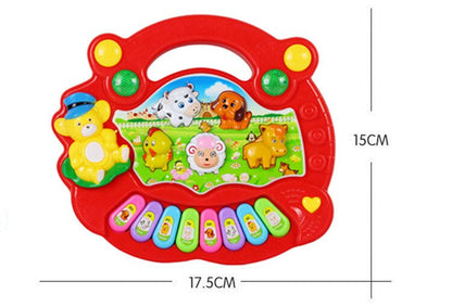 Developmental kids piano toy with animal figures, perfect for toddlers.