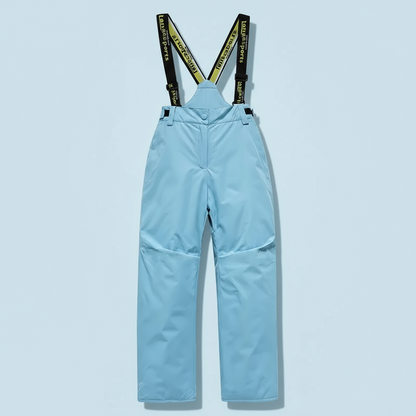 Kids' waterproof fleece-lined thermal ski suit, complete with elasticated cuffs and ankles