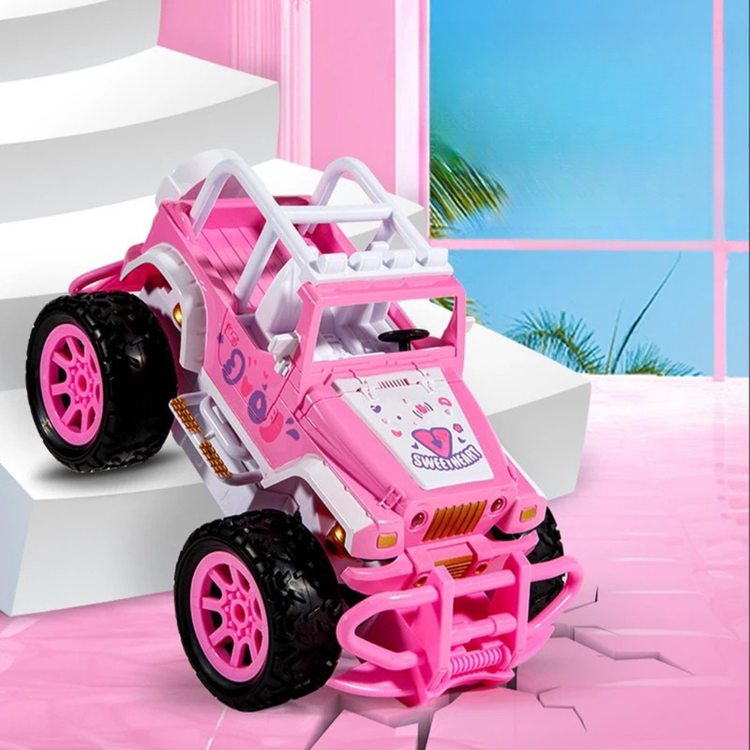 Yellow all-terrain RC car, an exciting children's vehicle gift