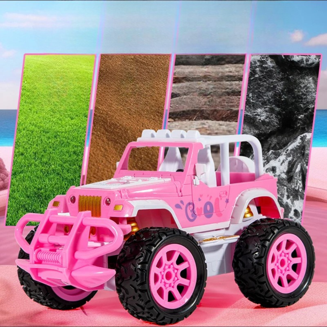 Blue remote control off-road truck, perfect toy car for kids