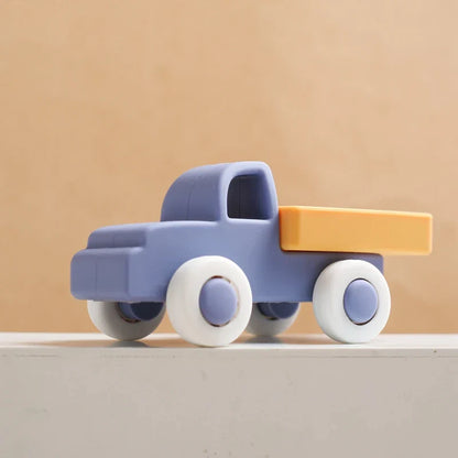 Non-toxic silicone fire truck teether, ideal for infants' teething and play