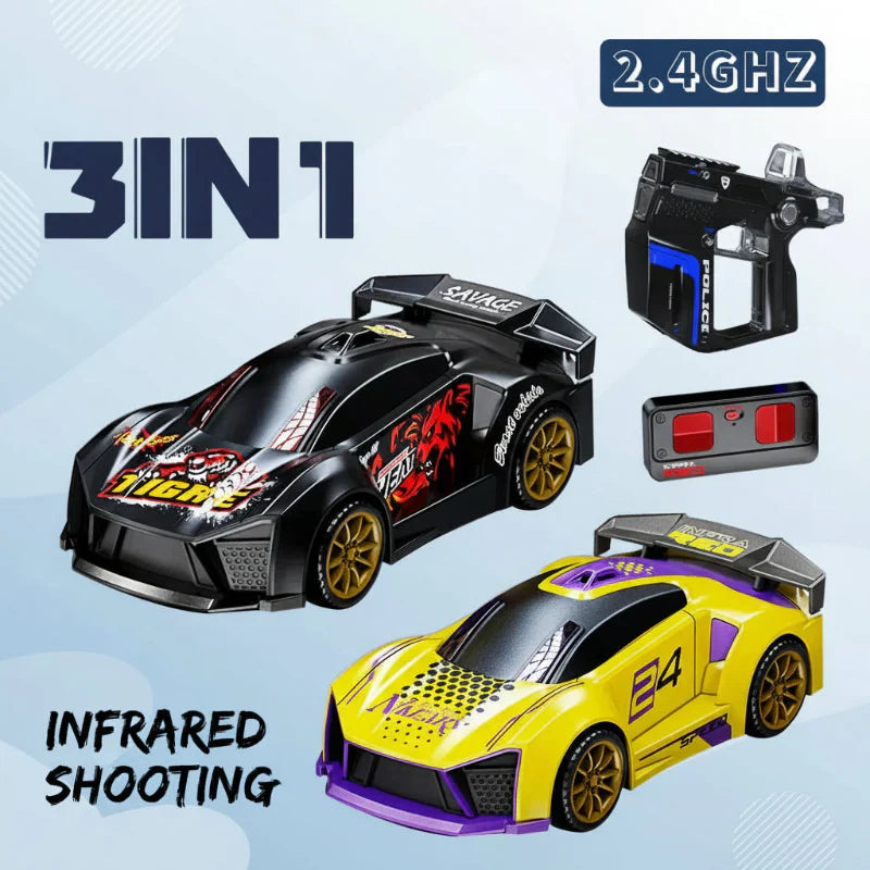 SpeedBlaster RC Stunt Car performing a flip: exciting stunt car action, remote control toy for kids & adults