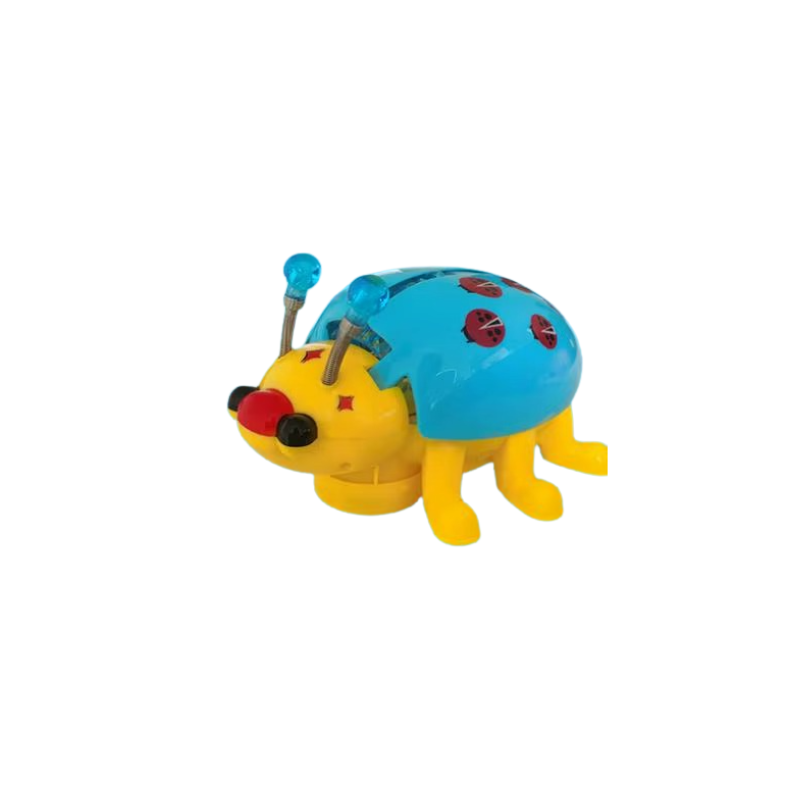 Colorful baby musical pull toy, Ladybug design, ideal for toddlers' educational development.